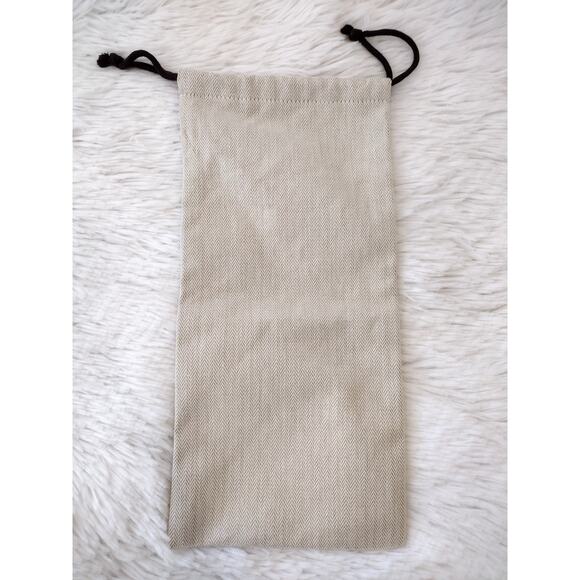 Hermes | Rectangular LOGO Drawstring Dust Bag ~13.25"x6.25" Sandals Clutch - Picture 6 of 9